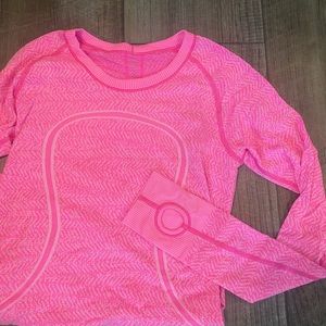 Lululemon long sleeve run swiftly shirt
